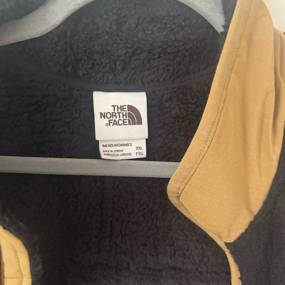 The North Face Men's Fleece Sherpa Campshire Vest /British Khaki Black / XXL - Picture 5 of 7